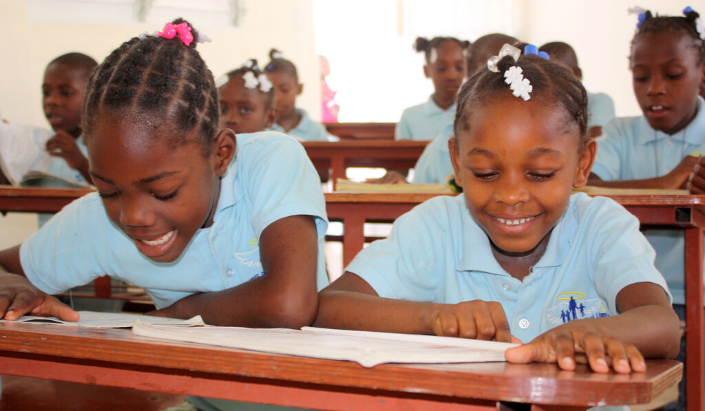 Haitian schoolgirls